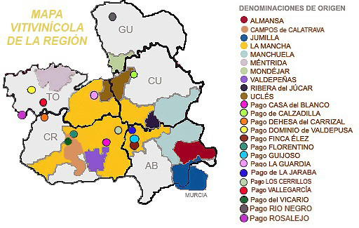 Mapa Vitivin&iacute;cola